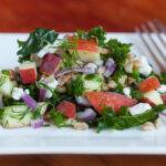 Randi's Farro Kale Salad with Feta plated