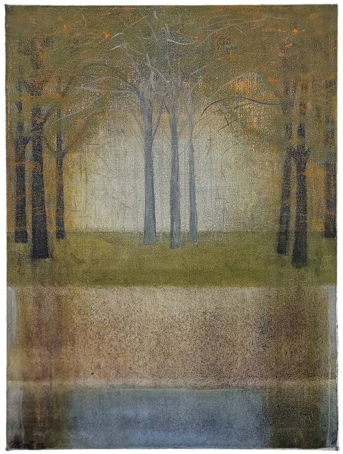 Painting of trees by Doug Kent