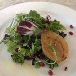 Fall Baby Greens Salad with Roasted Pears