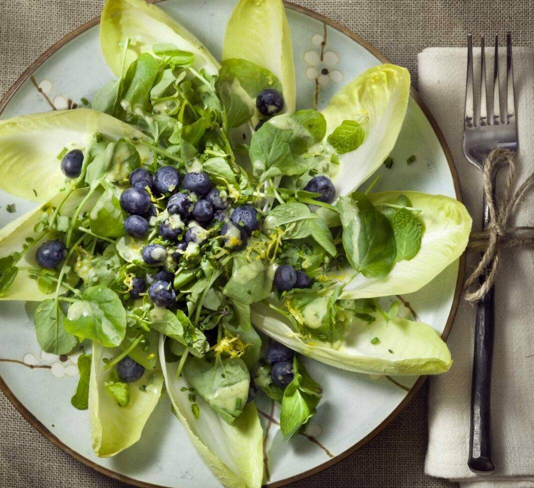 Endive and Blueberry Salad recipe Pascale Beale
