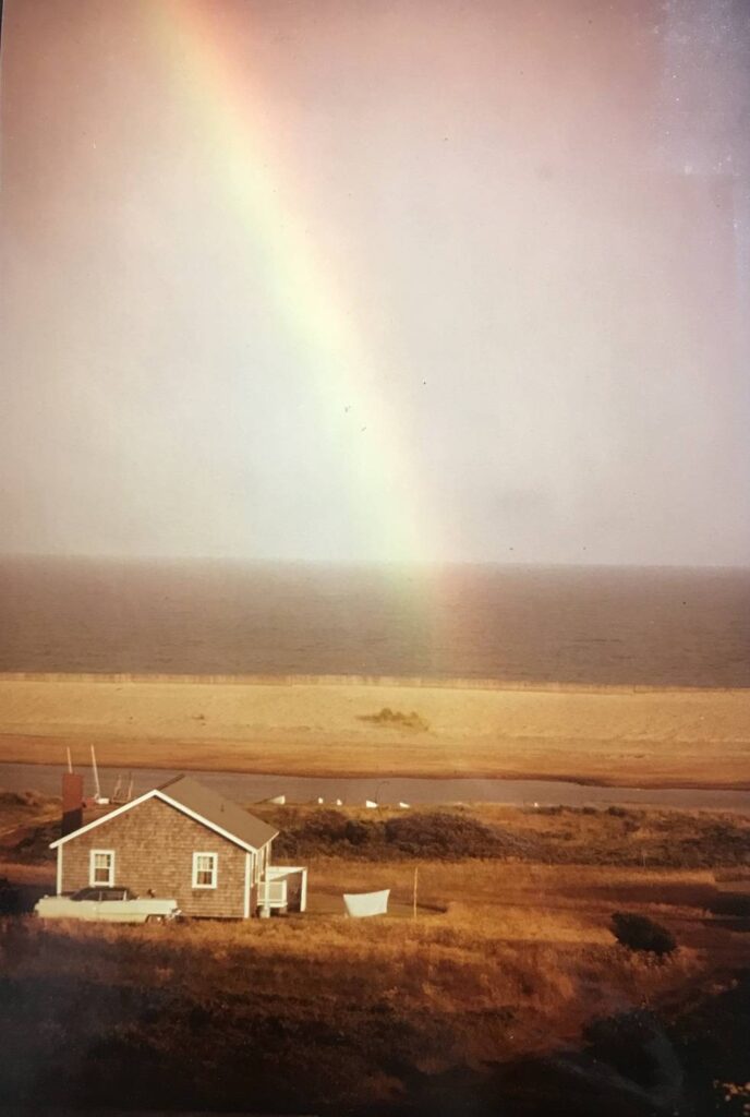 A rainbow over Abel's Hill