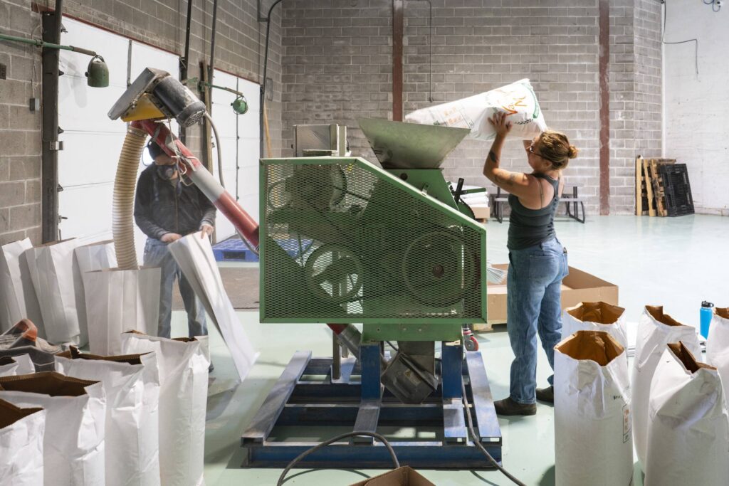 Employees at Ground Up Grain