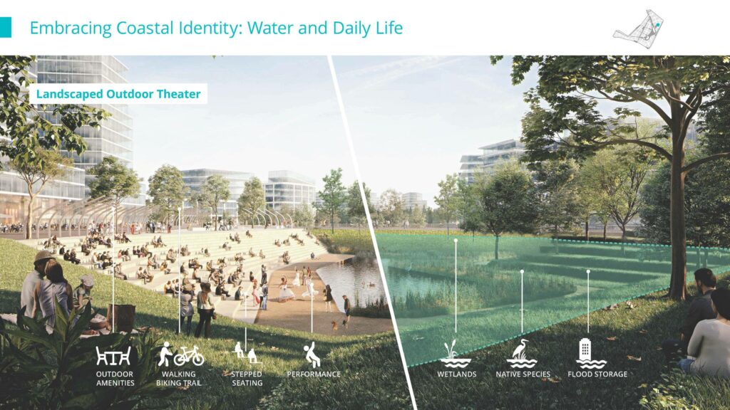 Landscape diagram for Suffolk Downs Outdoor Theater