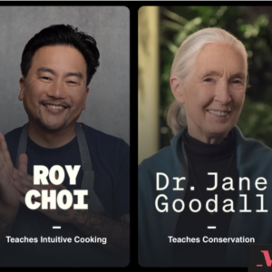 Roy Choi and Dr. Jane Goodall of Masterclass