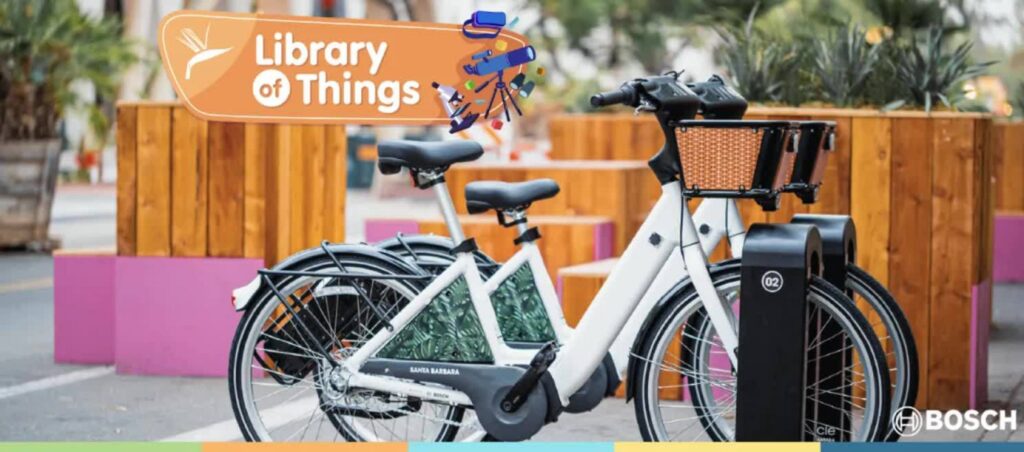 bikes outside of the library of things