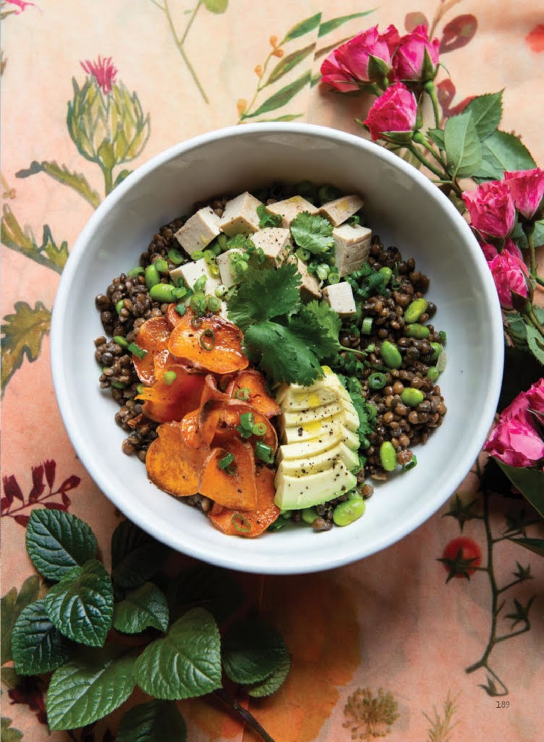 Lentil-edamame bowls from The Forest Feast Road Trip cookbook.