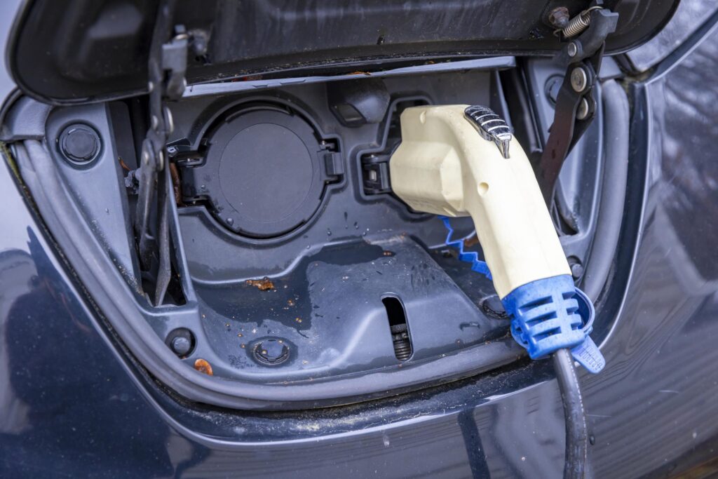 electric car charging port