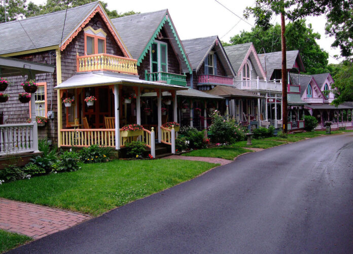 MV-Gingerbread-Cottages Colorful Gingerbread Cottages in the Martha's Vineyard Campground