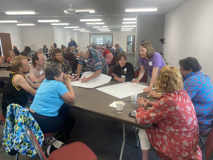 The Southeast Iowa Community Food Web in a meeting.