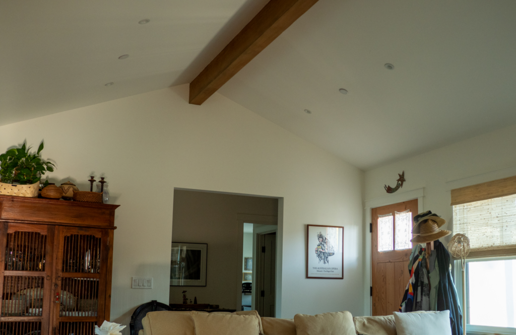 raised ceilings in the living room