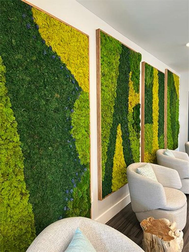 live moss wall art