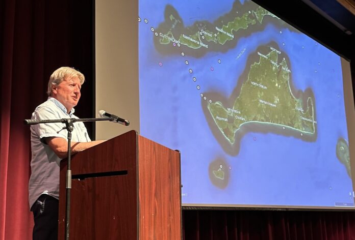 greg skomal at podium