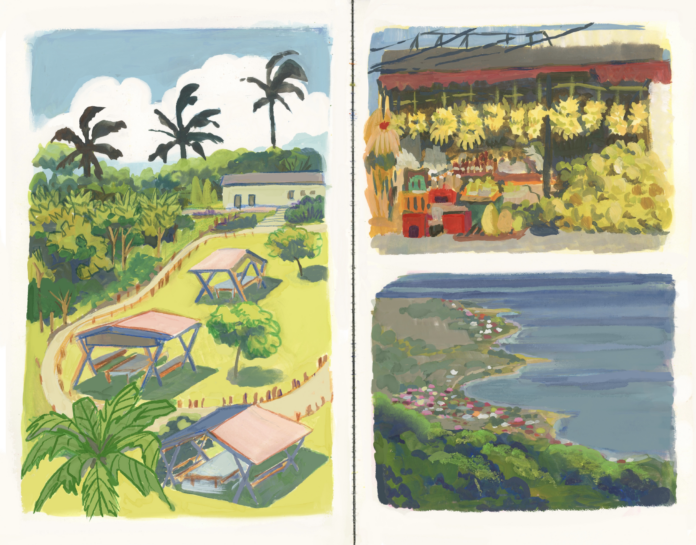 plein air watercolors