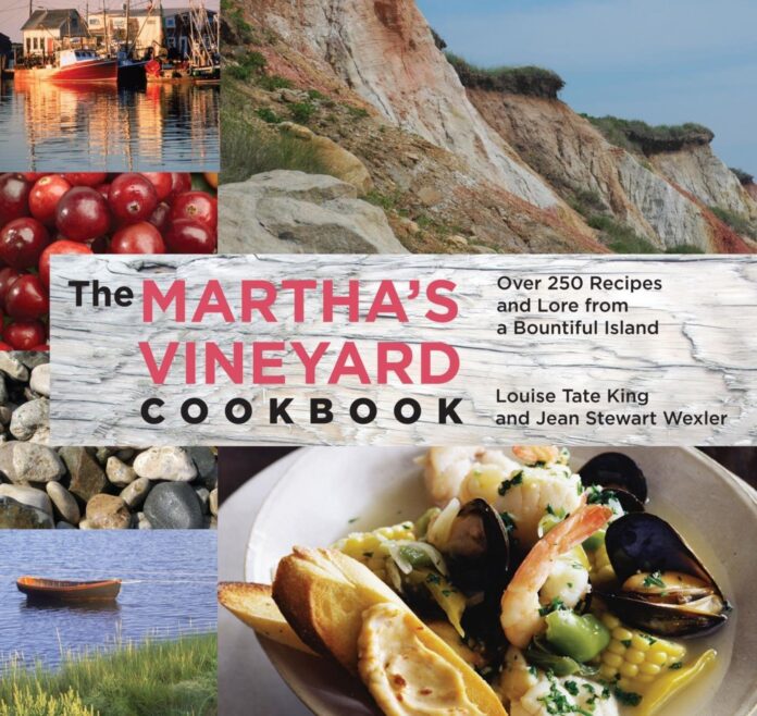 martha's vineyard cookbook cover with food and landscape photos