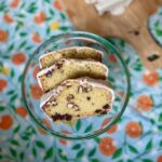 three piece of loaf cake on a plate