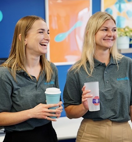 the founders of Friendlier, Jacquie Hutchings (left) and Kayli Smith