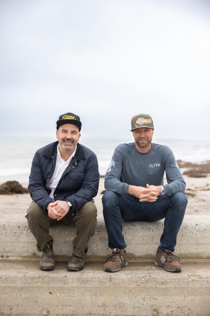 Chef Brandon Boudet of Little Dom’s Seafood and Bar Lou and fisherman Ben Hyman of Wild Local Seafood