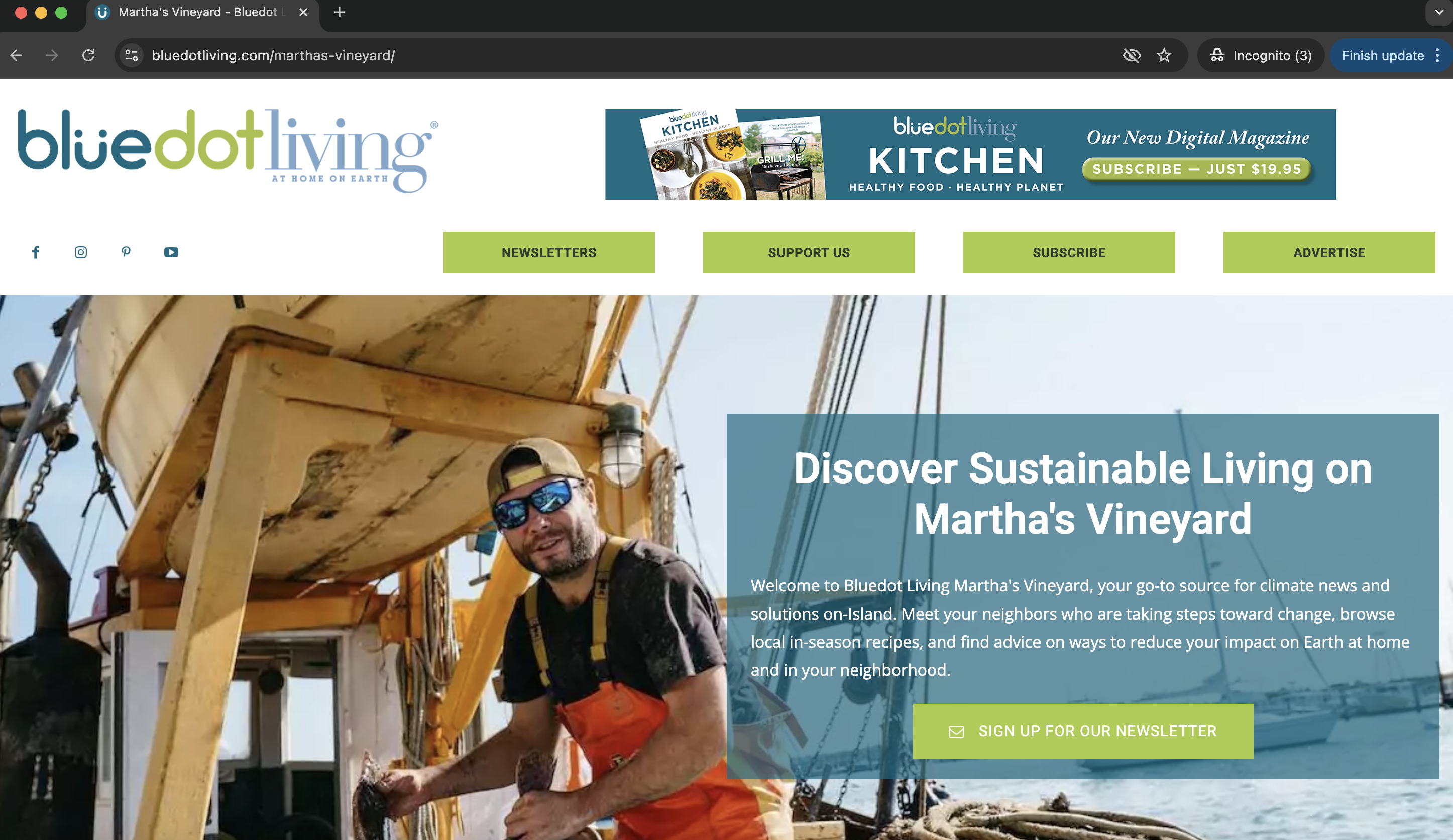 Header With Ad Disappears the Menu