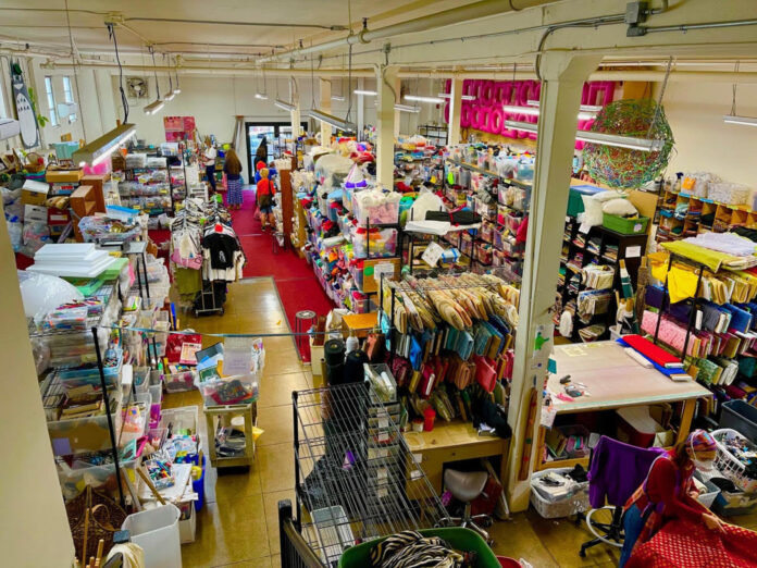 interior of Remainders Creative Reuse