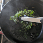 waterless steamed nettles