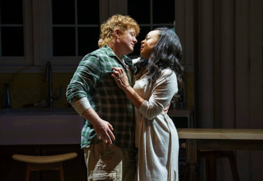 two people in an embrace