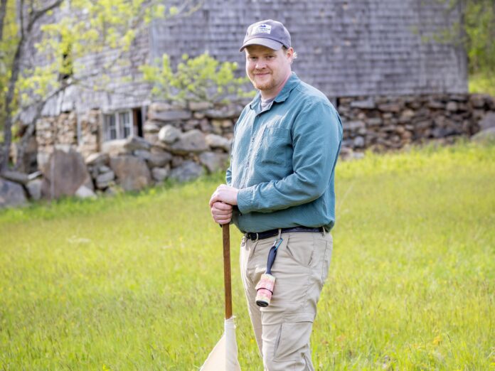 Patrick Roden-Reynolds surveying the land for ticks