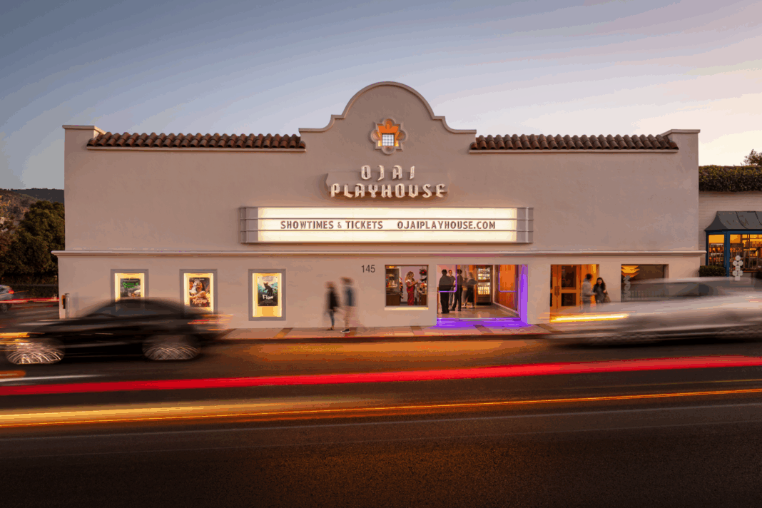 the exterior of the restored ojai playhouse