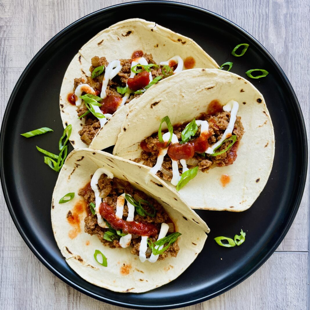 textured vegetable protein tacos