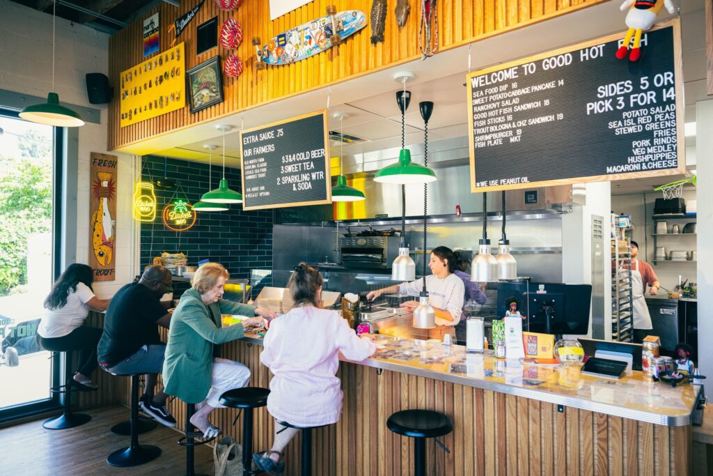 good hot fish counter in asheville