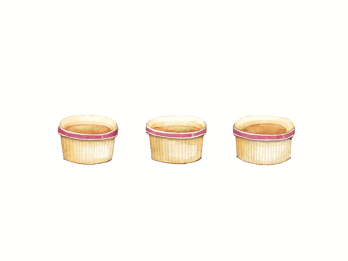 crème caramel drawing