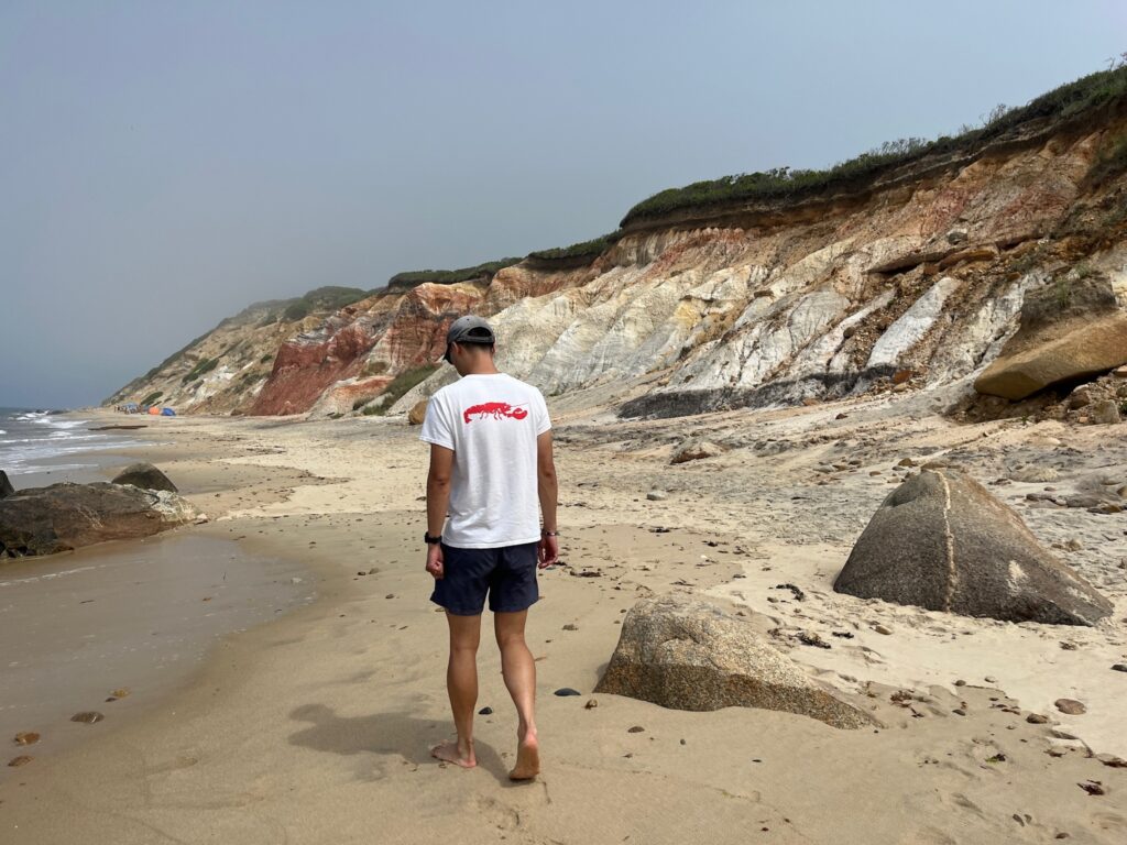 joseph lee at the gay head cliffs