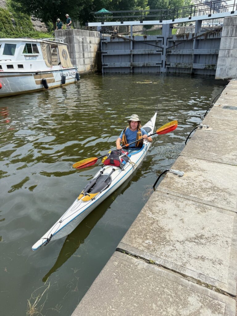 alec ross kayak on water