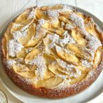 Apple, Triple Ginger, and Olive Oil Cake plated