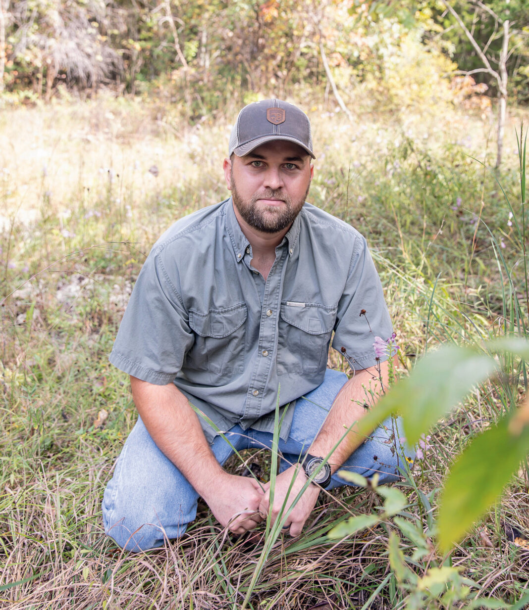 kyle lybarger in native grass