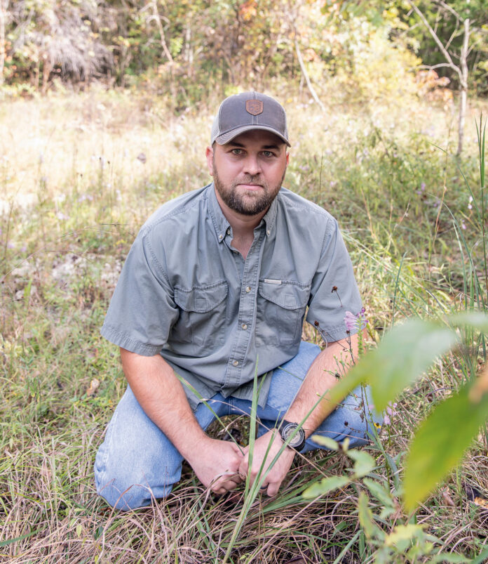 kyle lybarger in native grass