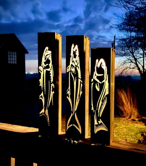 Gone Fishing Luminary Tubes