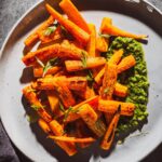 Roasted Carrots With Carrot-Top Chimichurri