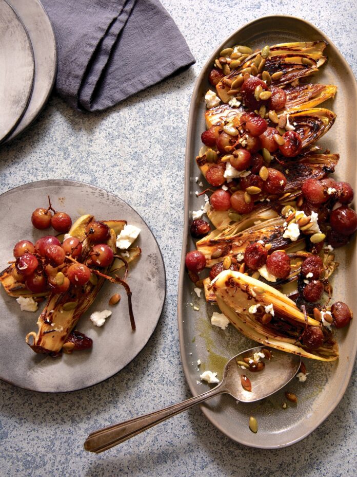 pan-­seared endive with balsamic