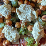 creamy cashew cheese on pizza