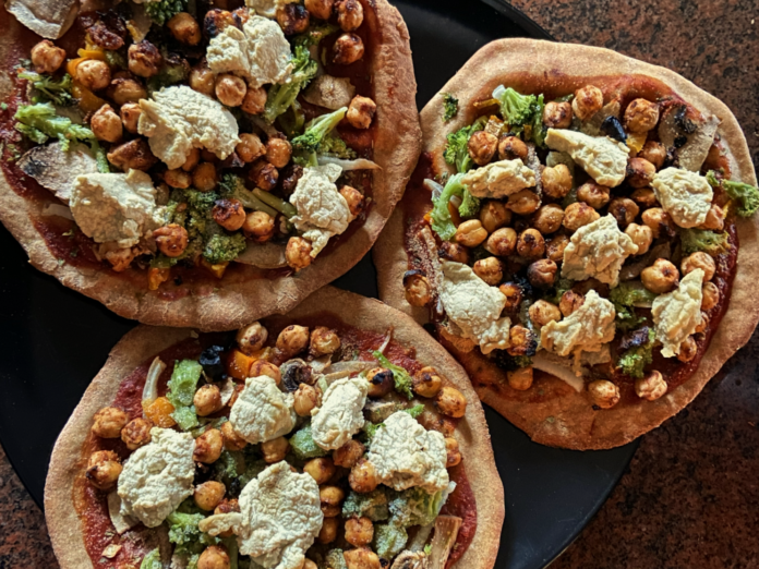 three pizzas