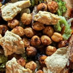 smoky spiced chickpeas on pizza