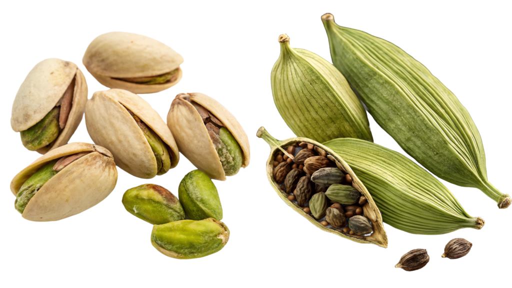pistachio and cardamom