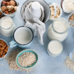 various vegan plant-based milk ingredients