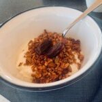 granola over yogurt