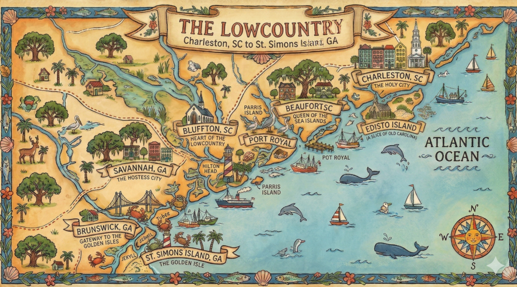 Destino: Lowcountry de Georgia y Carolina del Sur