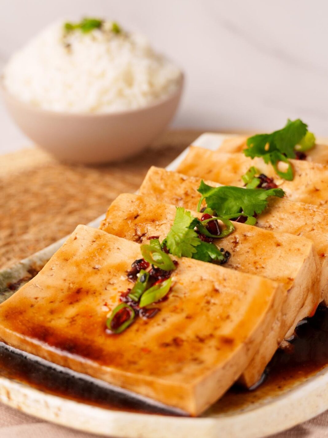 soy chili tofu