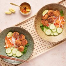 RECIPE: Vietnamese Rice Noodle Bowls With Lemongrass Tofu Balls