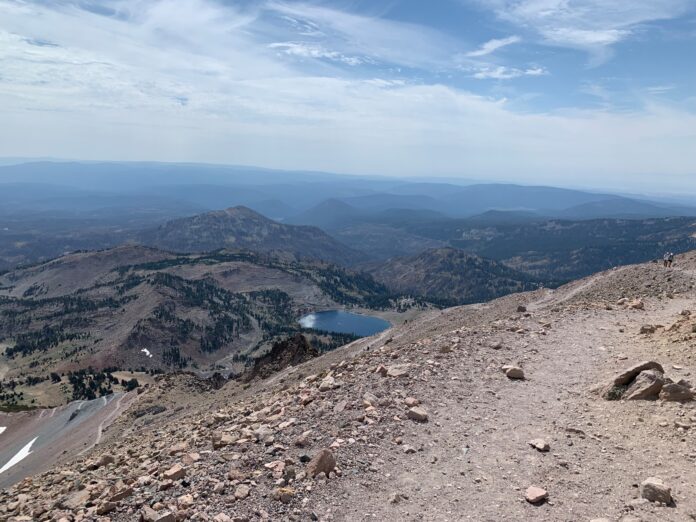 Lassen_Lassen Peak Trail 2_jmiller the view from the top of lassen peak at lassen volcanic national park