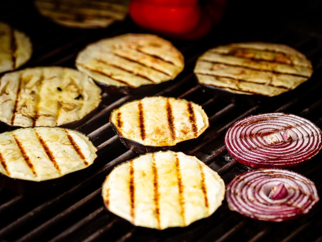 veggies on the grill