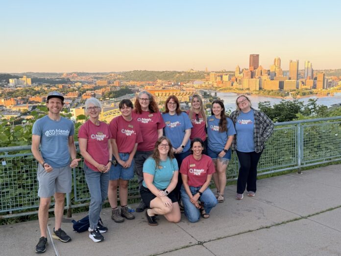 friends of the riverfront staff pose for a group photo